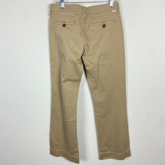 Levi's Tab Twills‎ Bootcut Pants Size 8 Khaki Tan Cotton Retro Y2K 2006 - Picture 8 of 11